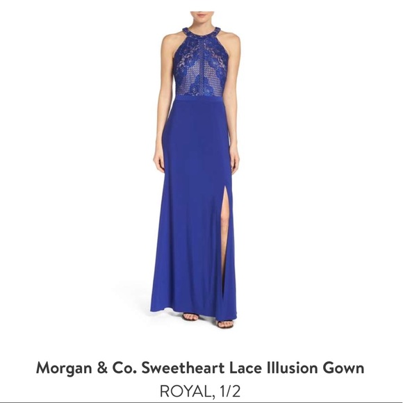 morgan and co royal blue dress